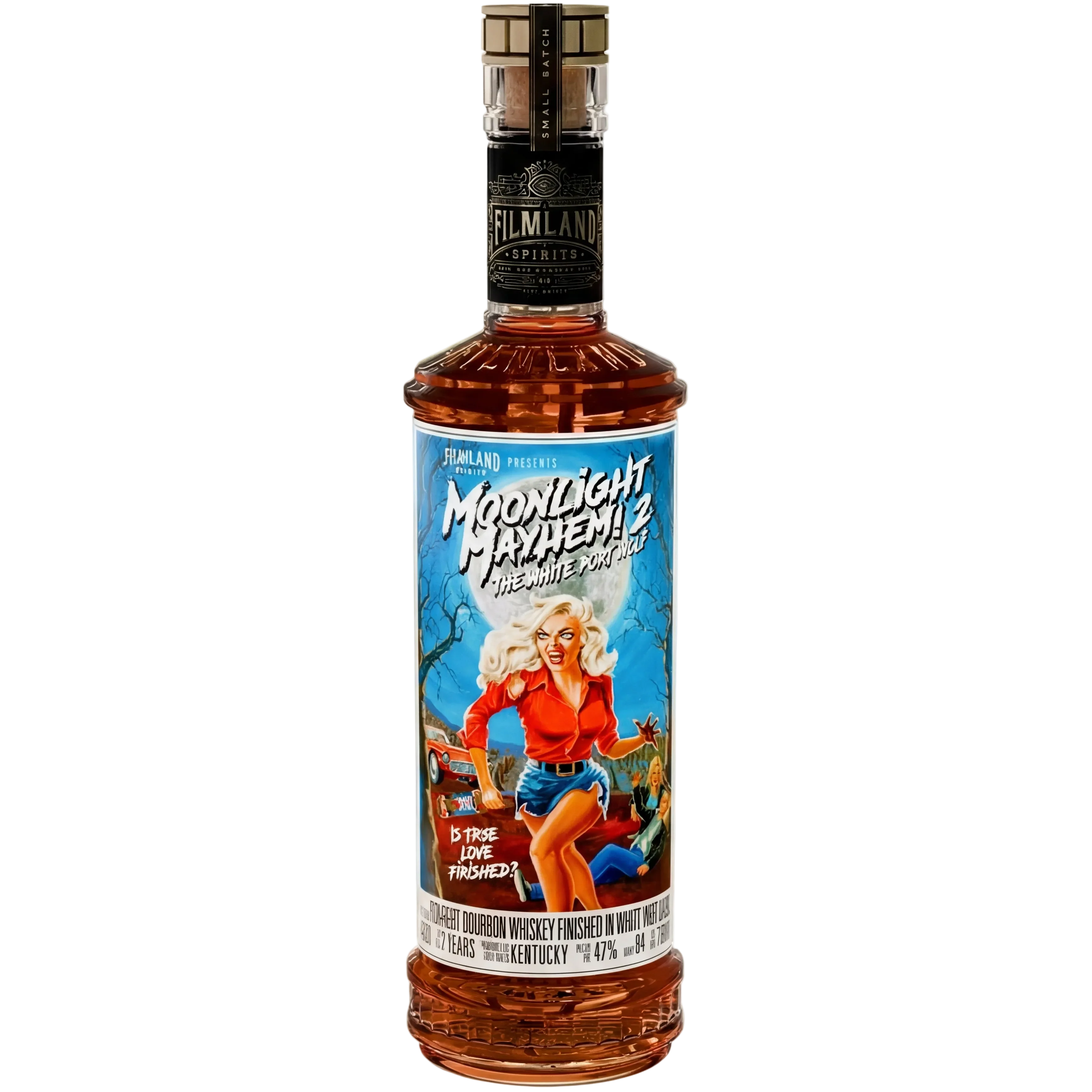 Moonlight Mayhem! 2 'The White Port Wolf' Small Batch Straight Bourbon Whiskey 750ml